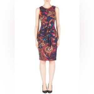 Joseph Ribkoff Elegant Paisley Print Dress size 4